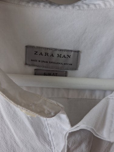 Zara Man vit skjorta, storlek XL