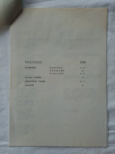 Organised tours to Greece 1984 Scandinavian countries Grekiska Staten Turistbyrå