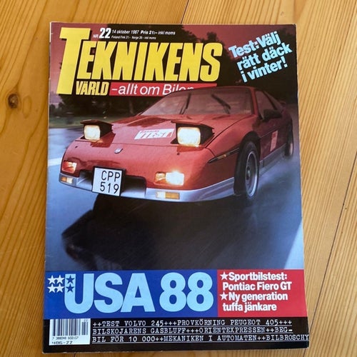 Teknikens Värld Nr 22, 1987