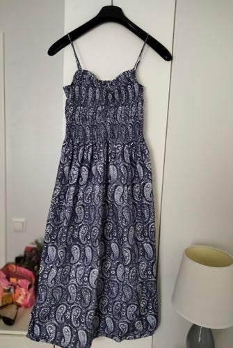 H&M blå klänning, storlek L
