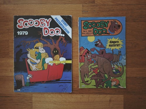 Scooby Doo Stort Presentalbum 1979 och Scooby Doo Nr 6 1980