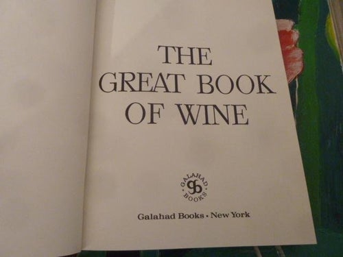 BOK, THE GREAT BOOK OF WINE, PÅ ENGELSKA