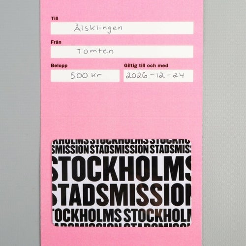 Stockholms Stadsmissions Secondhand Presentkort 200 kr