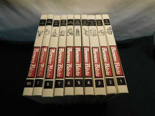 Barnens Böcker Band 1-10 ( 10 Böcker ) Ekstrands Tryckeri 1983