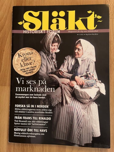 Släkt Historiskt Forum, Årgång 2021 - Nr. 1-5