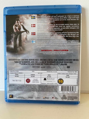 Die Hard Blu-ray 1988 Svensk Utgåva