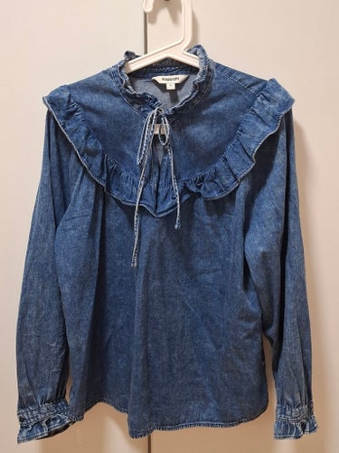 Kappahl blå blus, storlek M ( Passar L)