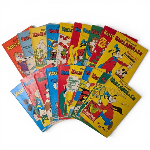Kalle Anka & Co Serietidningar - 20 st 1966-1978
