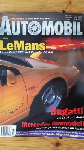 Automobil nr 3 1994: Mazda MX-5, Mercedes 220 SEb, Jaguar XJ6 4,0 S, Audi S4 4,2