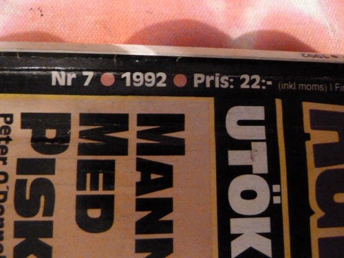 AGENT X9, NR 7, 1992, TIDNING