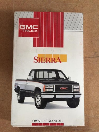 1991 GMC Sierra Owner's Manual