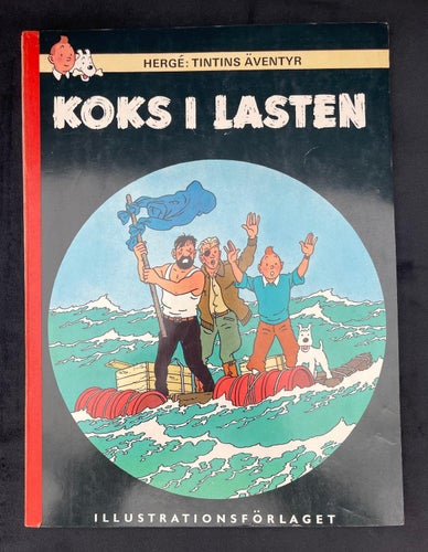 TINTIN - Koks i Lasten , Första upplaga , UNIKT skick !