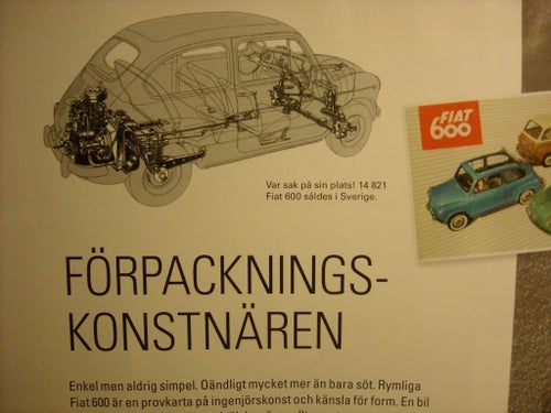 Fiat 600 Standard " Förpacknings-konstnären "