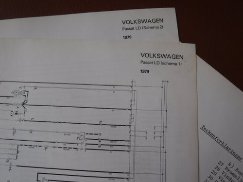 Elschema till Volkswagen Passat LD, 1979.