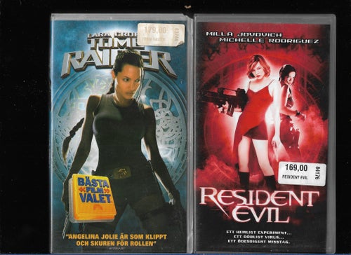 Tomb Raider & Resident Evil (VHS)