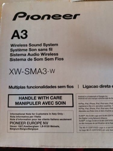 Pioneer A3 XW-SMA3-W Trådlöst Ljudsystem