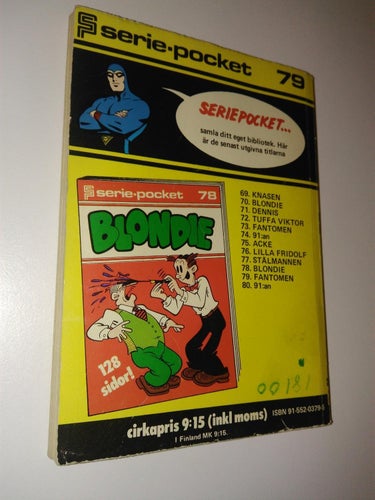 Seriepocket Fantomen 79. Very Good Plus