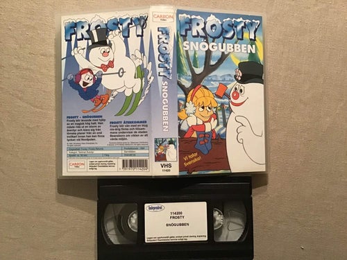 FROSTY SNÖGUBBEN VHS SVENSKT TAL