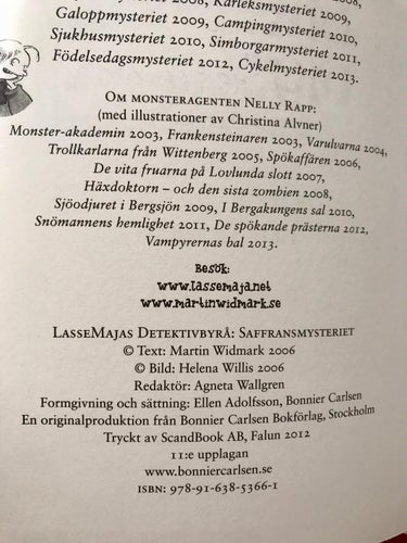 LASSEMAJAS DETEKTIVBYRÅ Saffransmysteriet + Tågmysteriet