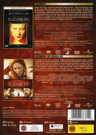 DVD: Elizabeth / Elizabeth - The Golden Age (2-disc) (Nyskick)