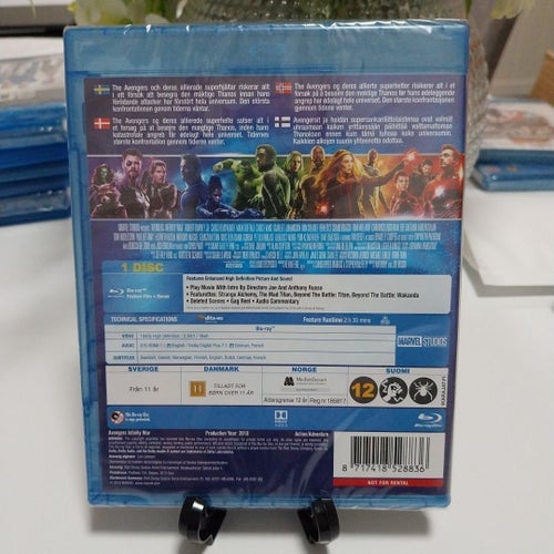 Avengers - Blu-ray 2018 - Sv utgåva Ny!