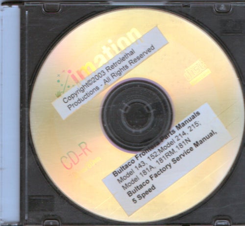 Bultaco Frontera Parts Manuals & Factory Service Manual CD-R