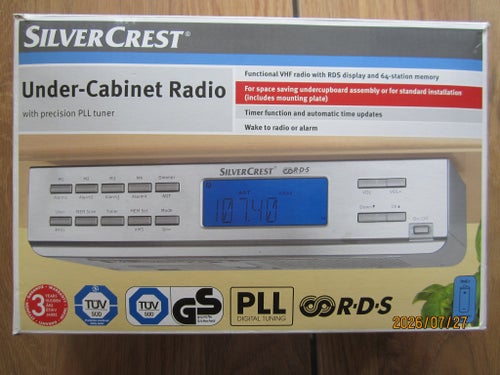 Ny SilverCrest Under-Cabinet Radio med PLL-tuner och RDS-display Vintage