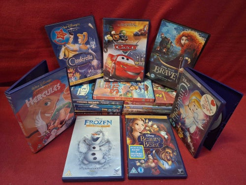 LAGERRENSNING - DISNEY CINDERELLA / FROZEN mfl PAKET [OLIKA SKICK] DVD