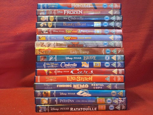 LAGERRENSNING - DISNEY CINDERELLA / FROZEN mfl PAKET [OLIKA SKICK] DVD