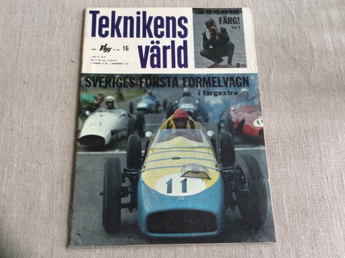 Teknikens Värld nr 16 1961 SAS Flottan,SAAB formel,Ford Consul,Ford Anglia