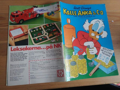 Walt Disneys Kalle Anka 1975 nr 45. samlarbild: Kalle Ankas mystiska torn. Fine+
