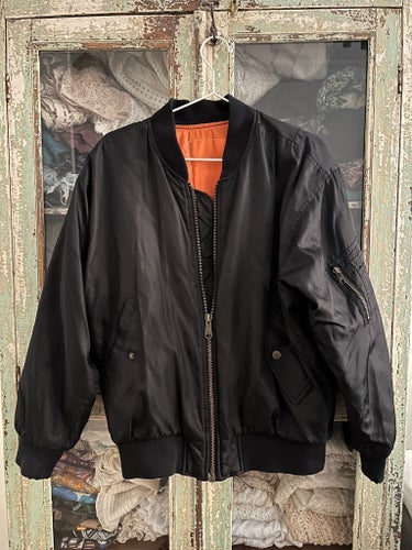 Bomberjacka - Vintage Svart jacka size S