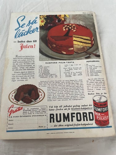 Tidningen Husmodern Julnumret 1939