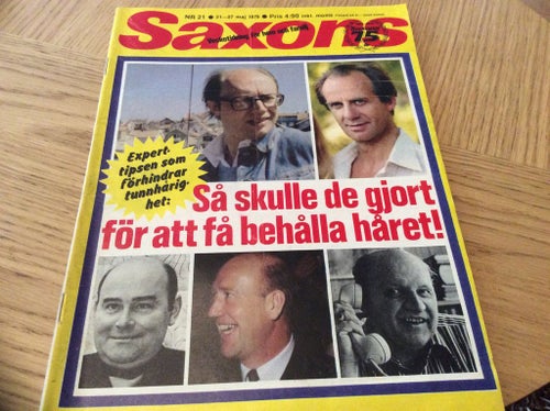 Saxons Nr 21 1979 Kitty o Neil Stunt kvinna,Joan Crawford,Carl Gustaf lindstedt