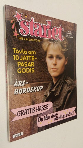 Starlet 1984 nr 1 Idolbilder Elvis Castello Yazoo, Rickard Gere Valerie Kaprisky