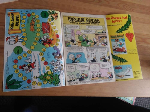 Walt Disneys Kalle Anka 1973 nr 51. samlarbild Julgranen på fliken. Very Good+
