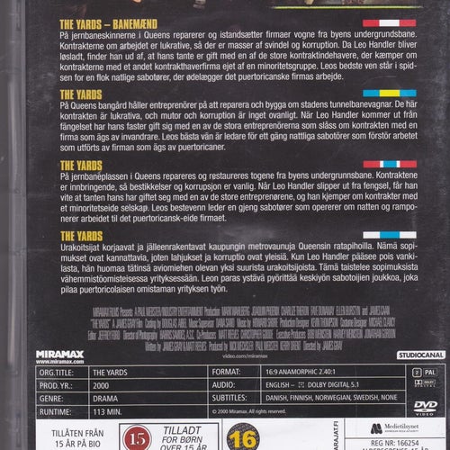 DVD / The Yards / Director's Cut / Mark Wahlberg, Charlize Theron / Nära nyskick