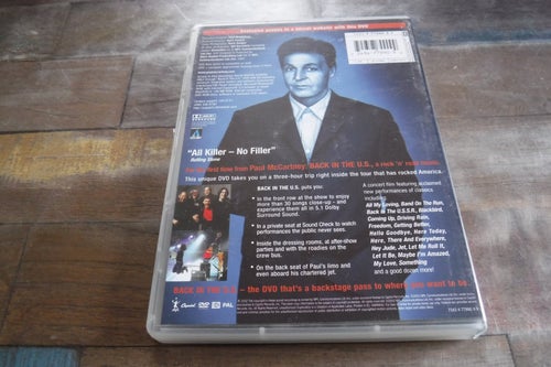DVD Back in U.S concert film