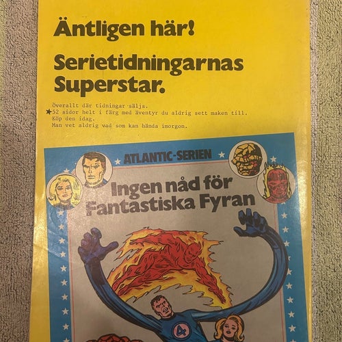 SPINDELMANNEN nr 1 1978 – Första numret! NM 9.2–9.4, Svensk Marvel-klassiker