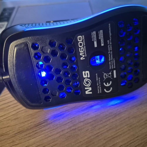NOS M600 Gaming Mus och Deltaco Gaming DK220 Tangentbord