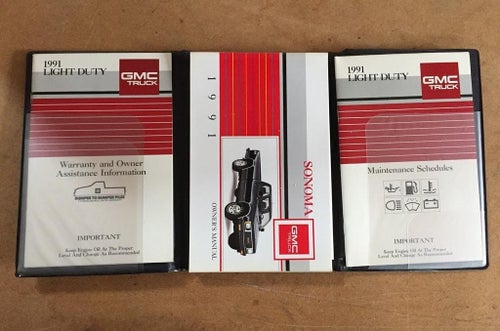 1991 GMC Sonoma Owner's Manual