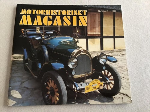 MOTORHISTORISKT MAGASIN NR 4 1989 JAGUAR I SKÖVDE,ALFA ROMEO,BORGWARD I TIBRO
