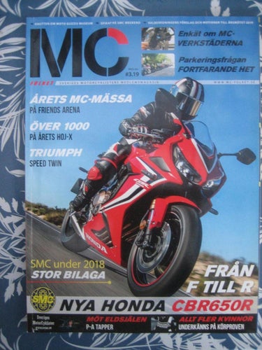 MC Folket  Nr:3-2019 (Triumph Street Twin, Honda CBR650R)