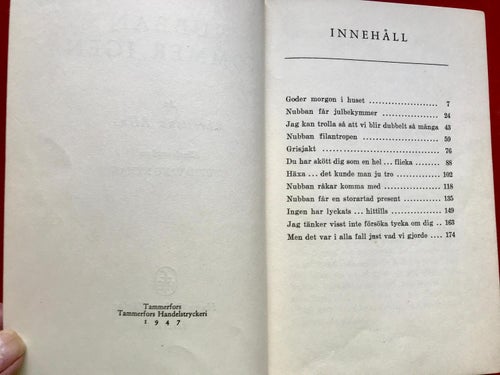 NUBBAN KOMMER IGEN Christina Alin Ingrid Vang Nyman 1947