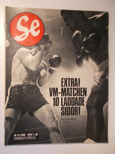 SE Nr 14 1966 Cassius Clay vs Chuvalo, Gila Golan (Vår man Flint)