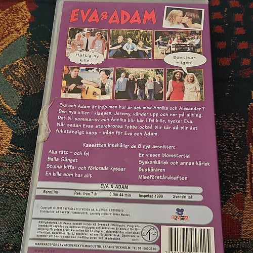 Eva & Adam Del 3+4 VHS Svenskt Tal