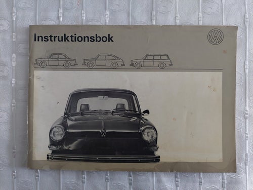 Volkswagen 1600 Instruktionsbok 1972