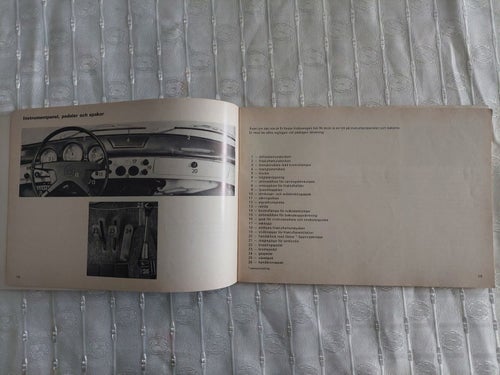 Volkswagen 1600 Instruktionsbok 1972