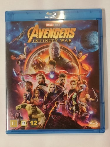 Blu-ray Avengers Infinity War Svensk text INPLASTAD