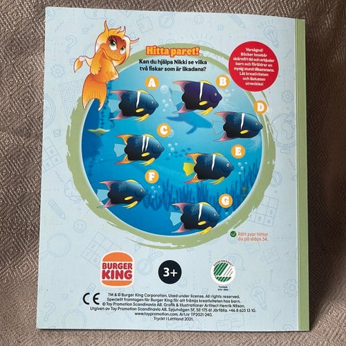 Äventyr i Havet, 2021 pyssel bok